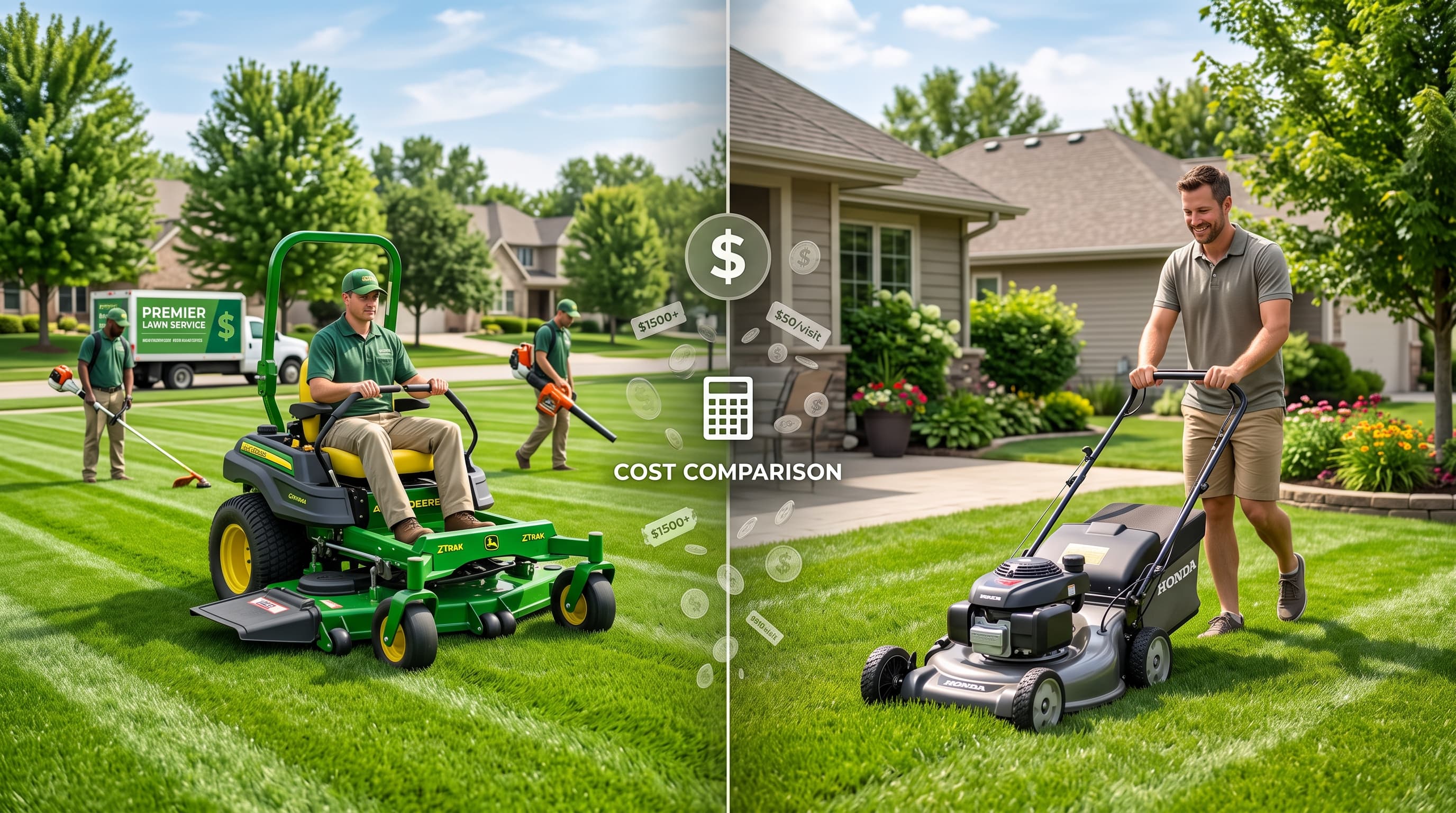 Lawn Service vs Buying Mower Cost Comparison: The Complete Financial Guide for Homeowners